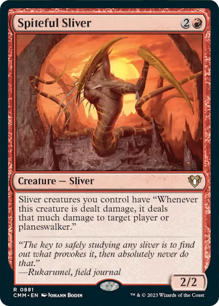 Spiteful Sliver [Commander Masters] MTG Single Magic: The Gathering | Red Claw Gaming