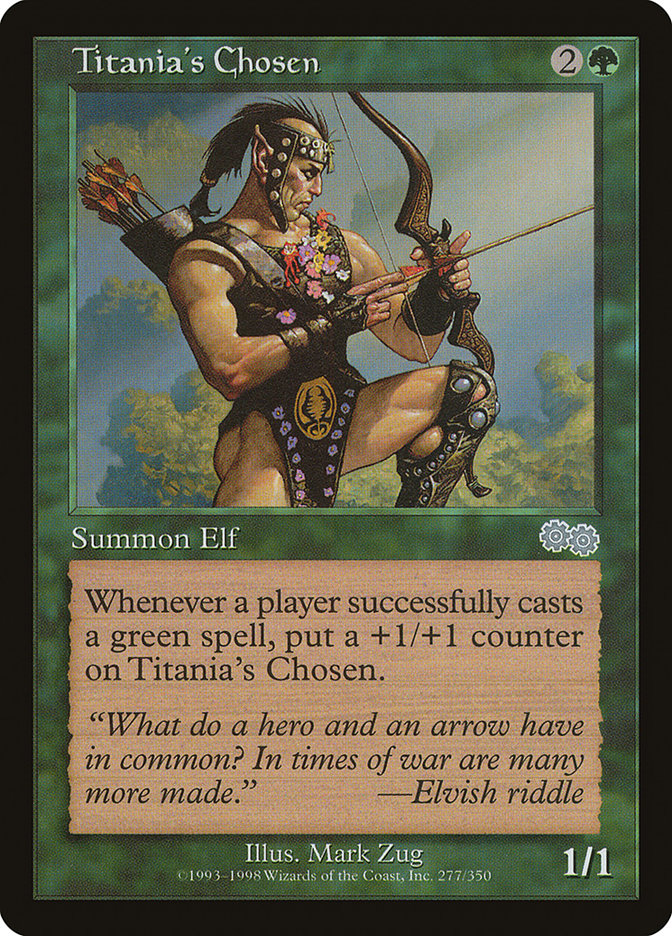 Titania's Chosen [Urza's Saga] MTG Single Magic: The Gathering | Red Claw Gaming