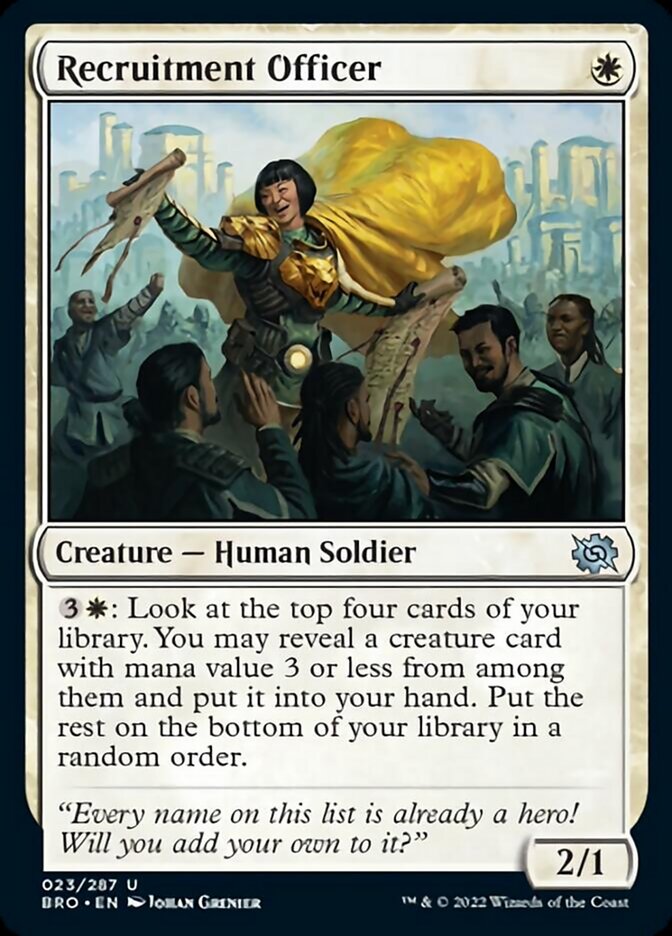 Recruitment Officer [The Brothers' War] MTG Single Magic: The Gathering | Red Claw Gaming