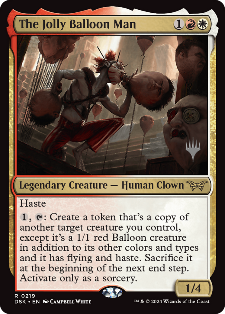 The Jolly Balloon Man (Promo Pack) [Duskmourn: House of Horror Promos] MTG Single Magic: The Gathering | Red Claw Gaming
