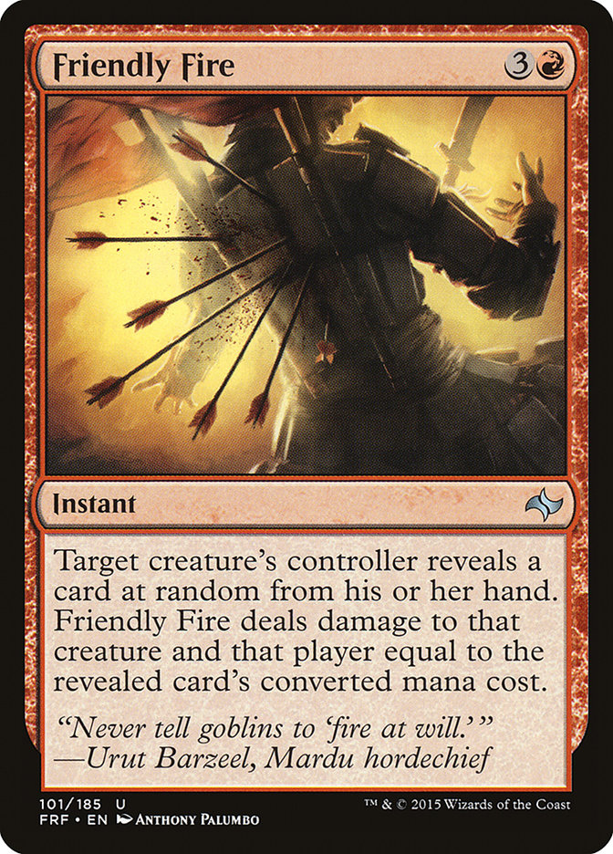 Friendly Fire [Fate Reforged] MTG Single Magic: The Gathering | Red Claw Gaming