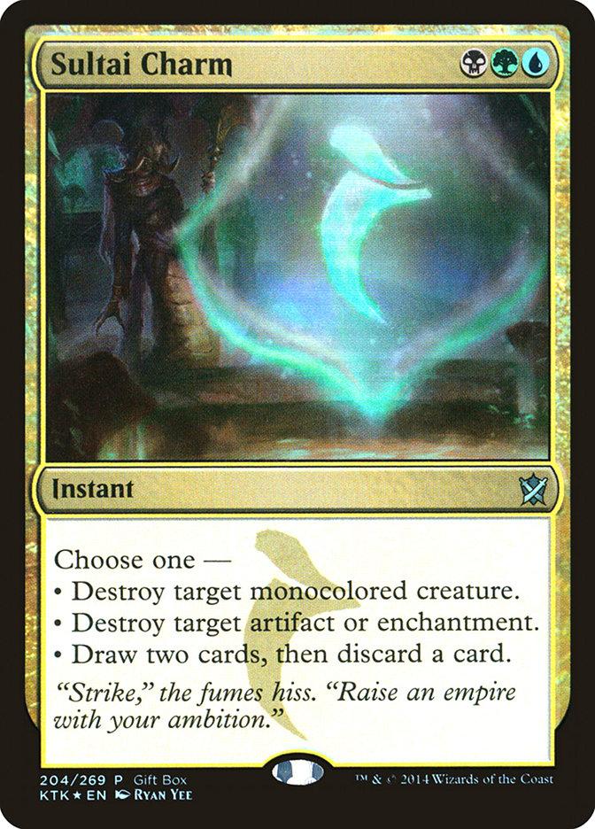 Sultai Charm (Gift Box) [Khans of Tarkir Promos] MTG Single Magic: The Gathering | Red Claw Gaming