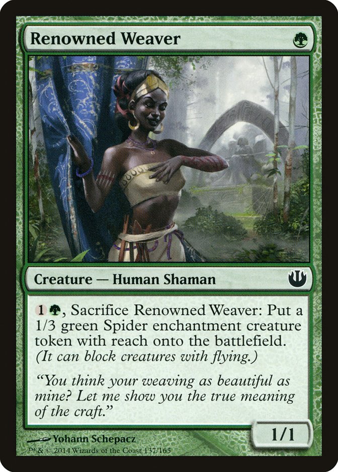 Renowned Weaver [Journey into Nyx] MTG Single Magic: The Gathering | Red Claw Gaming
