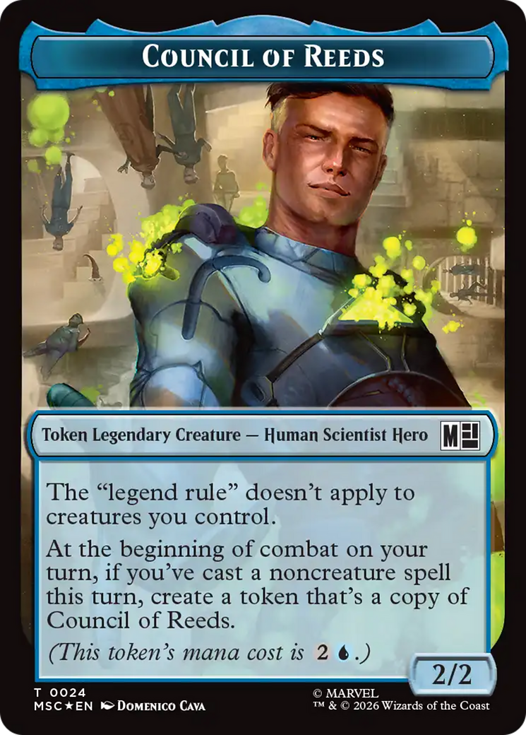 Council of Reeds (024) // Merfolk (024) Double-Sided Token (Surge Foil) [Marvel Super Heroes Commander Tokens] | Red Claw Gaming