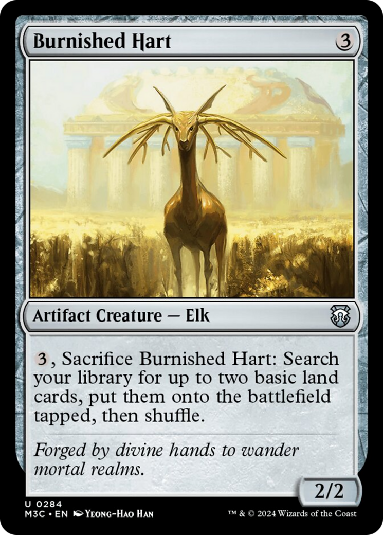 Burnished Hart (Ripple Foil) [Modern Horizons 3 Commander] MTG Single Magic: The Gathering | Red Claw Gaming