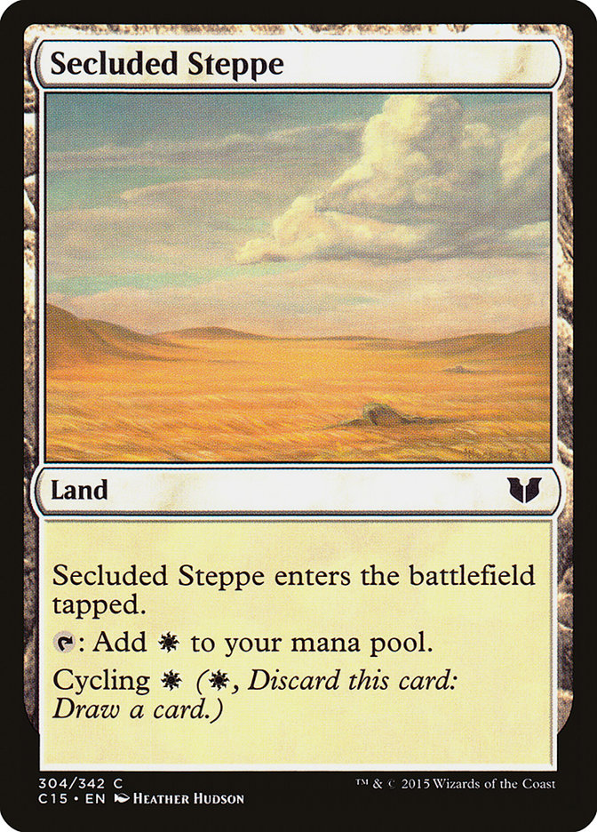 Secluded Steppe [Commander 2015] MTG Single Magic: The Gathering | Red Claw Gaming