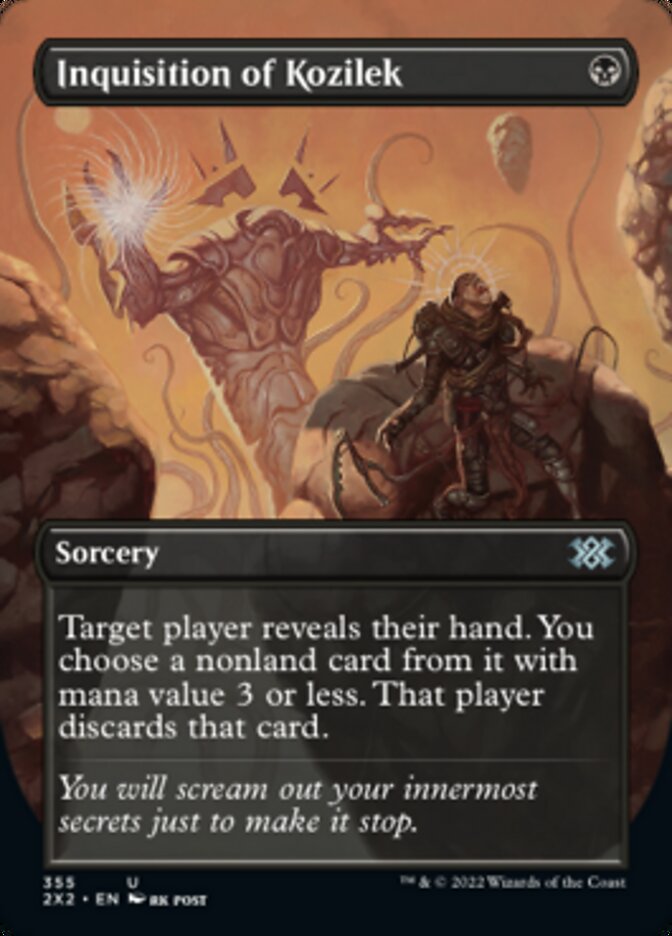 Inquisition of Kozilek (Borderless Alternate Art) [Double Masters 2022] MTG Single Magic: The Gathering    | Red Claw Gaming