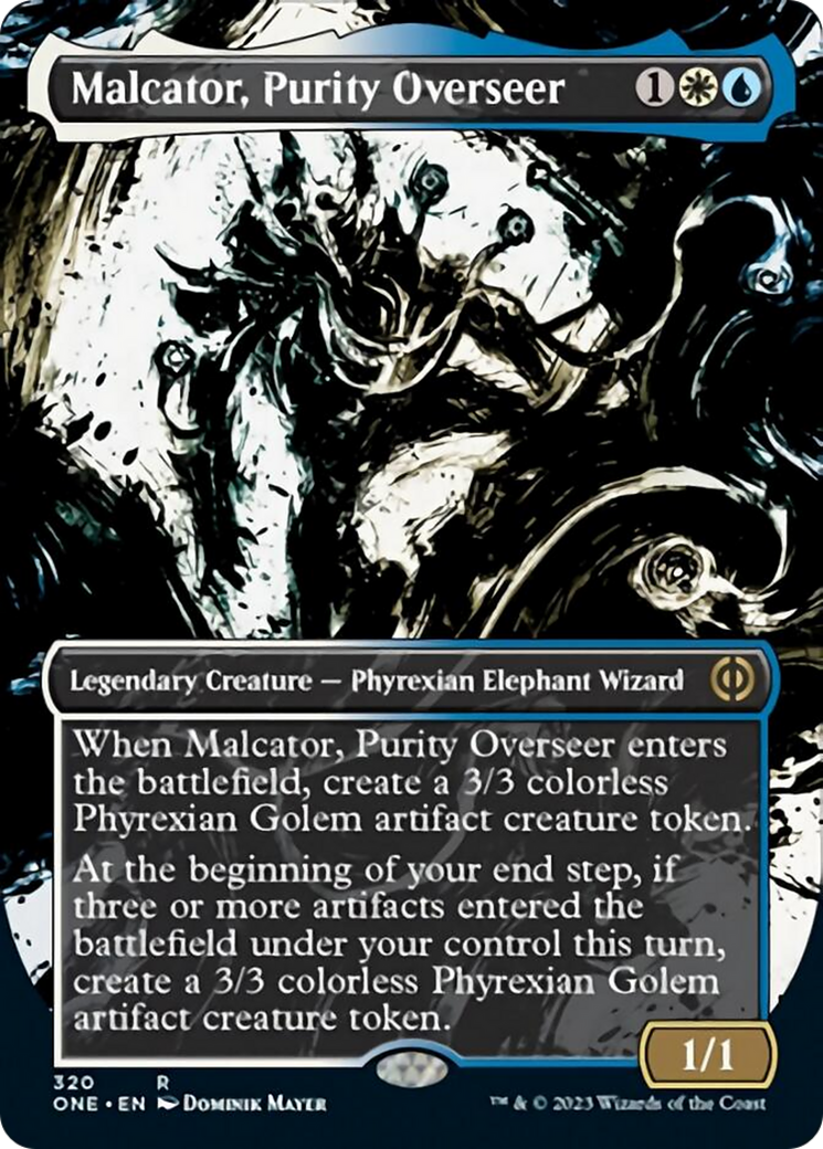 Malcator, Purity Overseer (Borderless Ichor) [Phyrexia: All Will Be One] MTG Single Magic: The Gathering | Red Claw Gaming