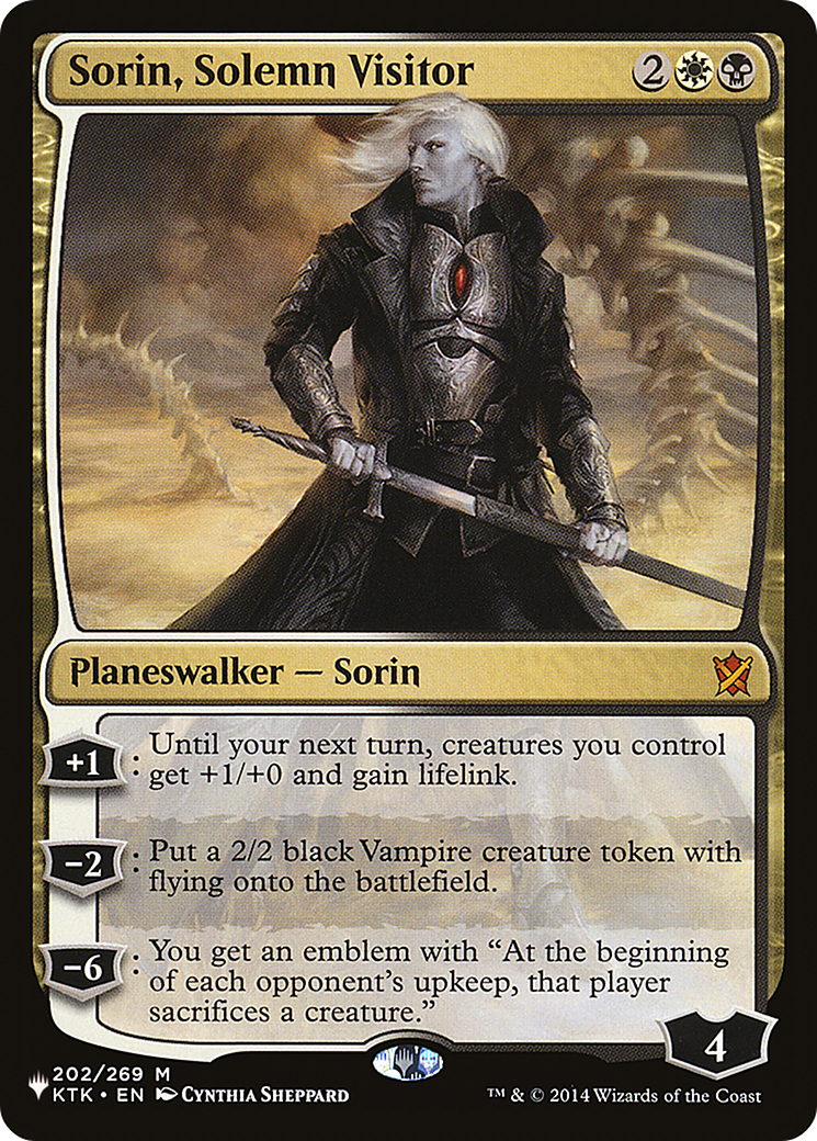Sorin, Solemn Visitor [The List] MTG Single Magic: The Gathering | Red Claw Gaming