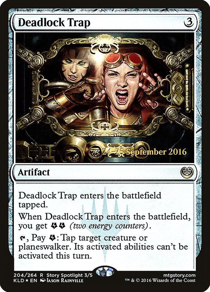 Deadlock Trap [Kaladesh Prerelease Promos] MTG Single Magic: The Gathering | Red Claw Gaming