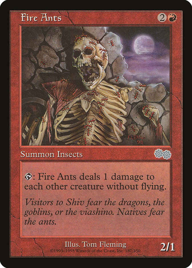Fire Ants [Urza's Saga] MTG Single Magic: The Gathering | Red Claw Gaming