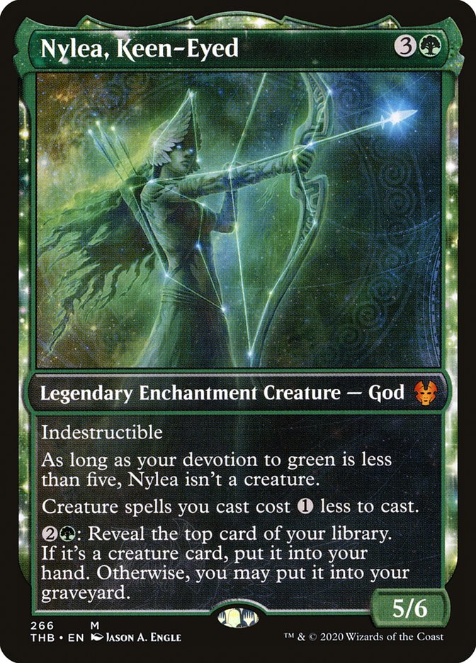 Nylea, Keen-Eyed (Showcase) [Theros Beyond Death] MTG Single Magic: The Gathering | Red Claw Gaming