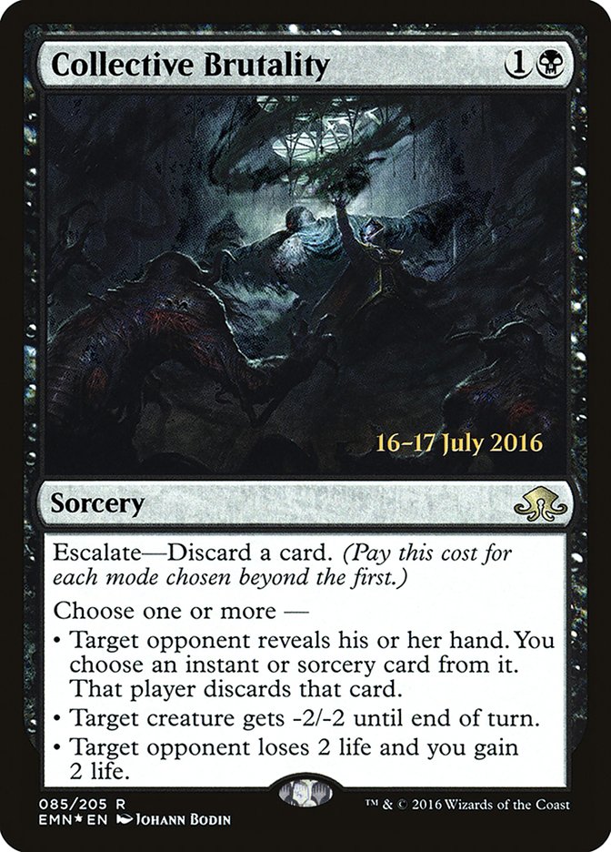 Collective Brutality [Eldritch Moon Prerelease Promos] MTG Single Magic: The Gathering | Red Claw Gaming