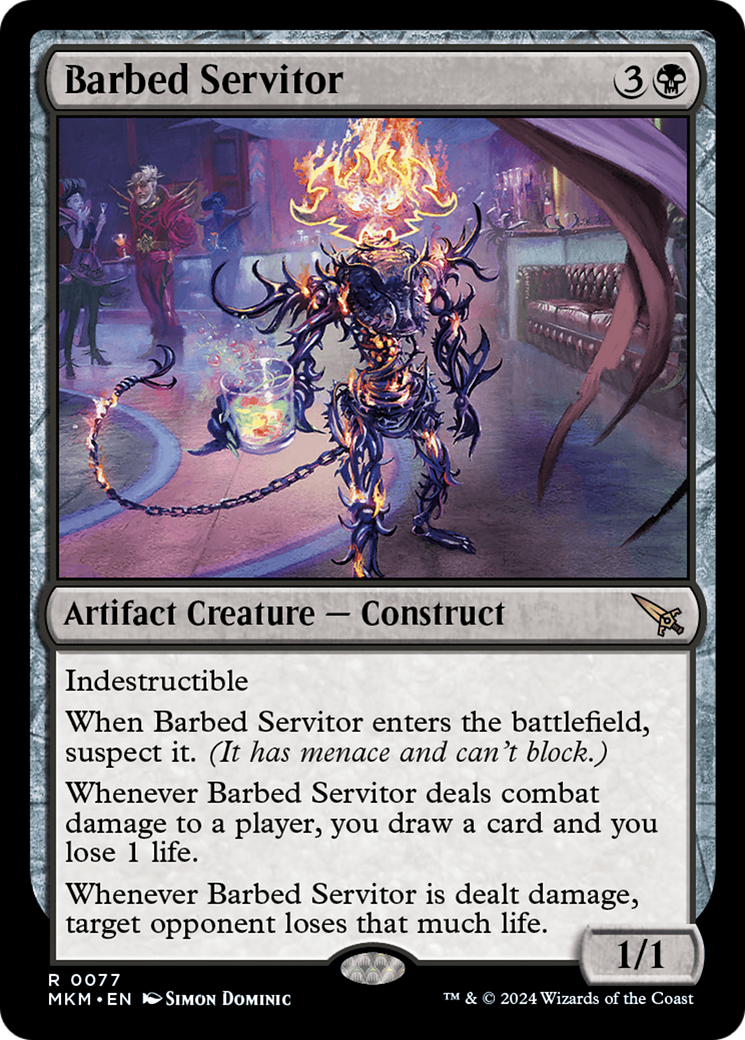 Barbed Servitor [Murders at Karlov Manor] MTG Single Magic: The Gathering    | Red Claw Gaming