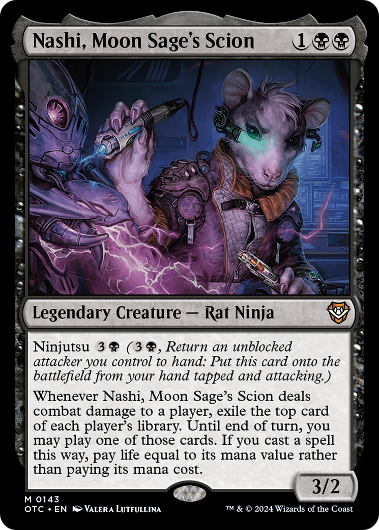 Nashi, Moon Sage's Scion [Outlaws of Thunder Junction Commander] MTG Single Magic: The Gathering    | Red Claw Gaming