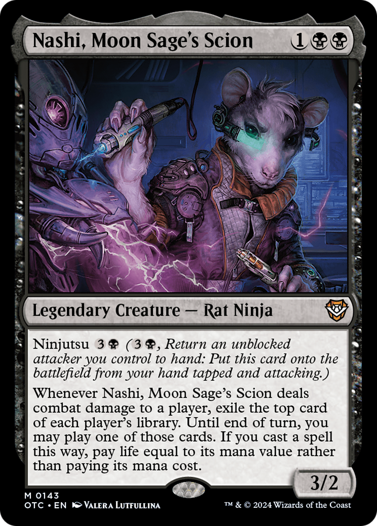 Nashi, Moon Sage's Scion [Outlaws of Thunder Junction Commander] MTG Single Magic: The Gathering | Red Claw Gaming