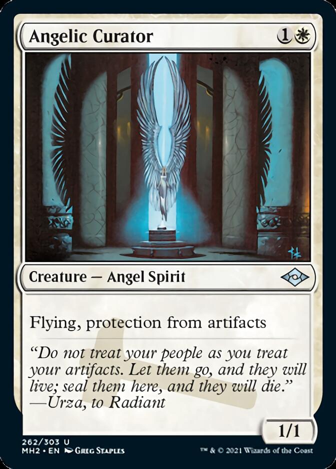 Angelic Curator (Foil Etched) [Modern Horizons 2] MTG Single Magic: The Gathering | Red Claw Gaming