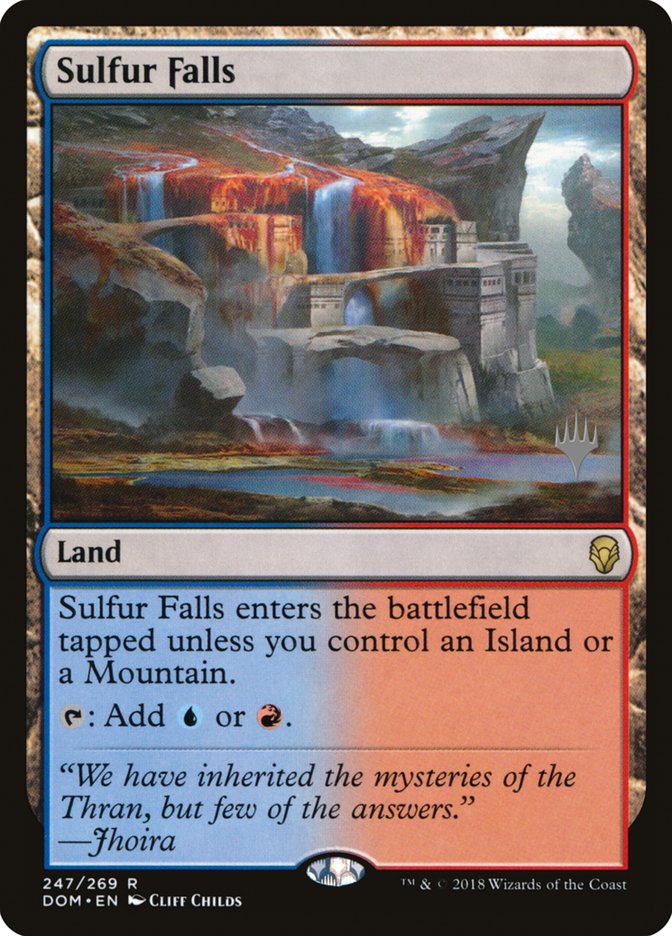 Sulfur Falls (Promo Pack) [Dominaria Promos] MTG Single Magic: The Gathering | Red Claw Gaming