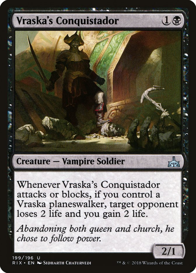Vraska's Conquistador [Rivals of Ixalan] MTG Single Magic: The Gathering | Red Claw Gaming