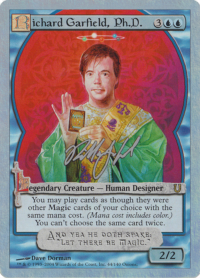 Richard Garfield, Ph.D. (Alternate Foil) [Unhinged] MTG Single Magic: The Gathering | Red Claw Gaming