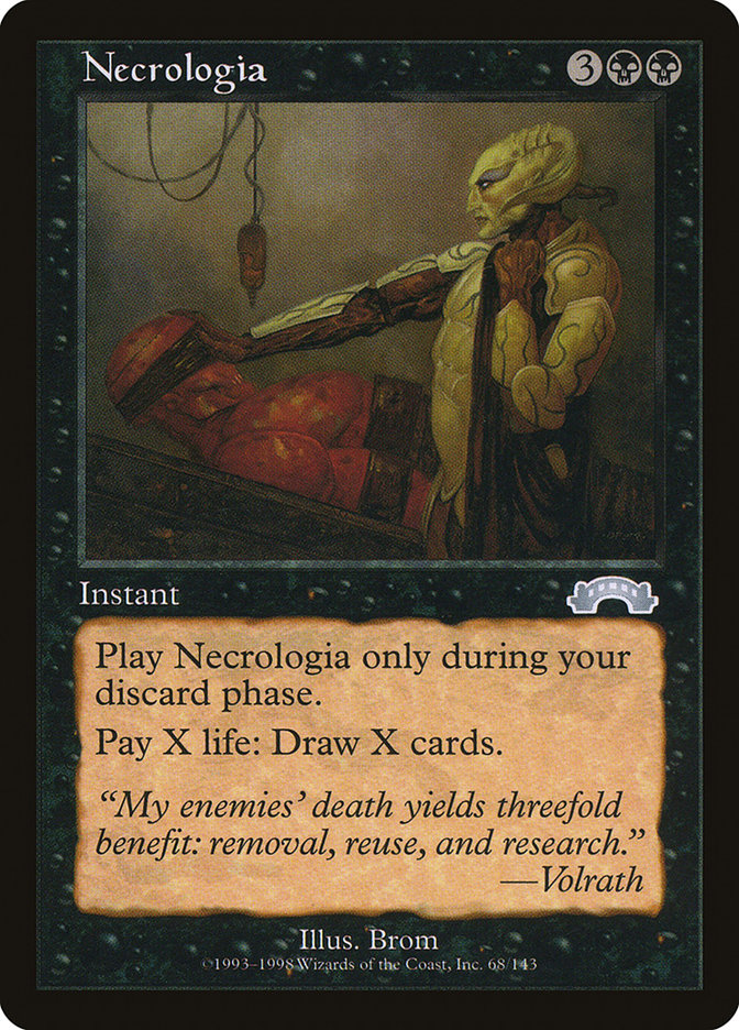 Necrologia [Exodus] MTG Single Magic: The Gathering | Red Claw Gaming