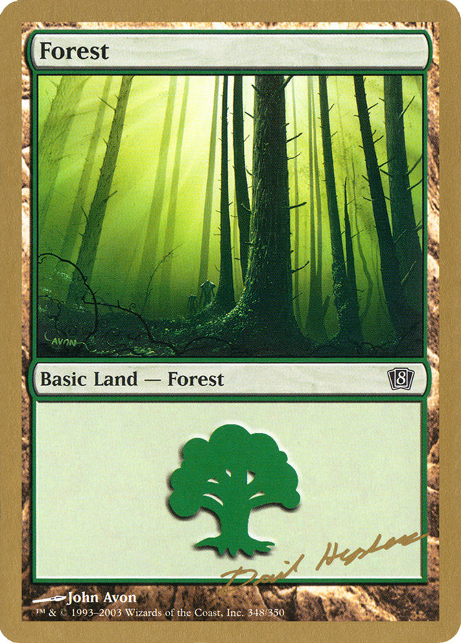 Forest (dh348) (Dave Humpherys) [World Championship Decks 2003] MTG Single Magic: The Gathering    | Red Claw Gaming