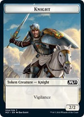 Knight // Soldier Double-Sided Token [Core Set 2021 Tokens] MTG Single Magic: The Gathering | Red Claw Gaming