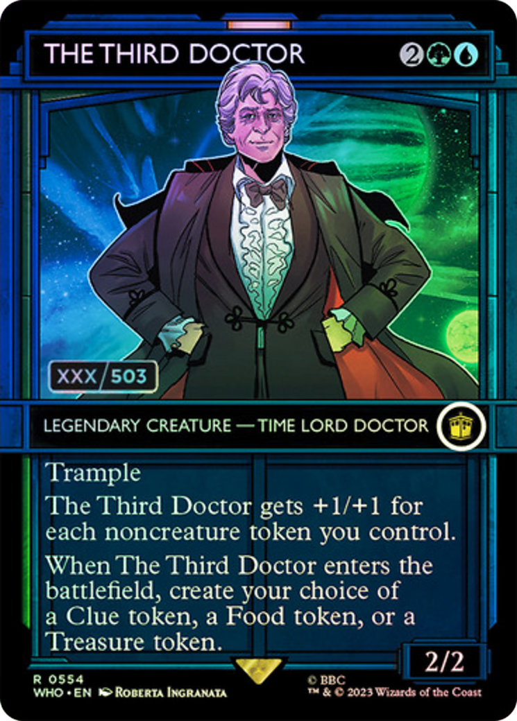 The Third Doctor (Serial Numbered) [Doctor Who] MTG Single Magic: The Gathering    | Red Claw Gaming