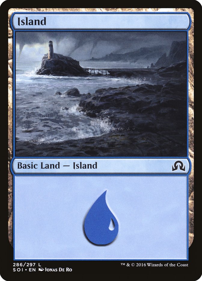Island (286) [Shadows over Innistrad] MTG Single Magic: The Gathering | Red Claw Gaming
