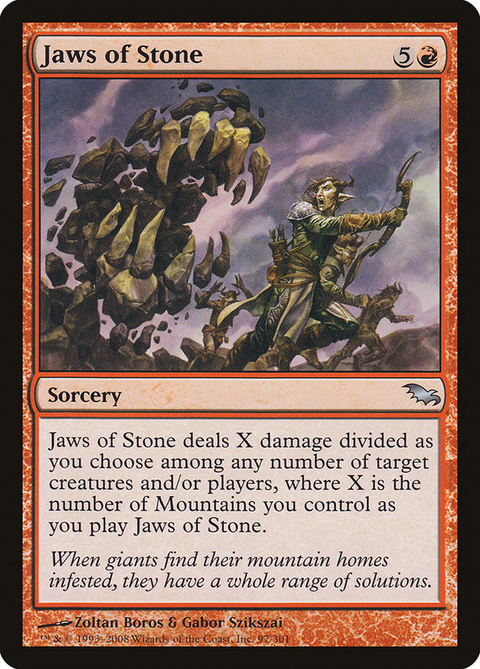Jaws of Stone [Shadowmoor] MTG Single Magic: The Gathering | Red Claw Gaming