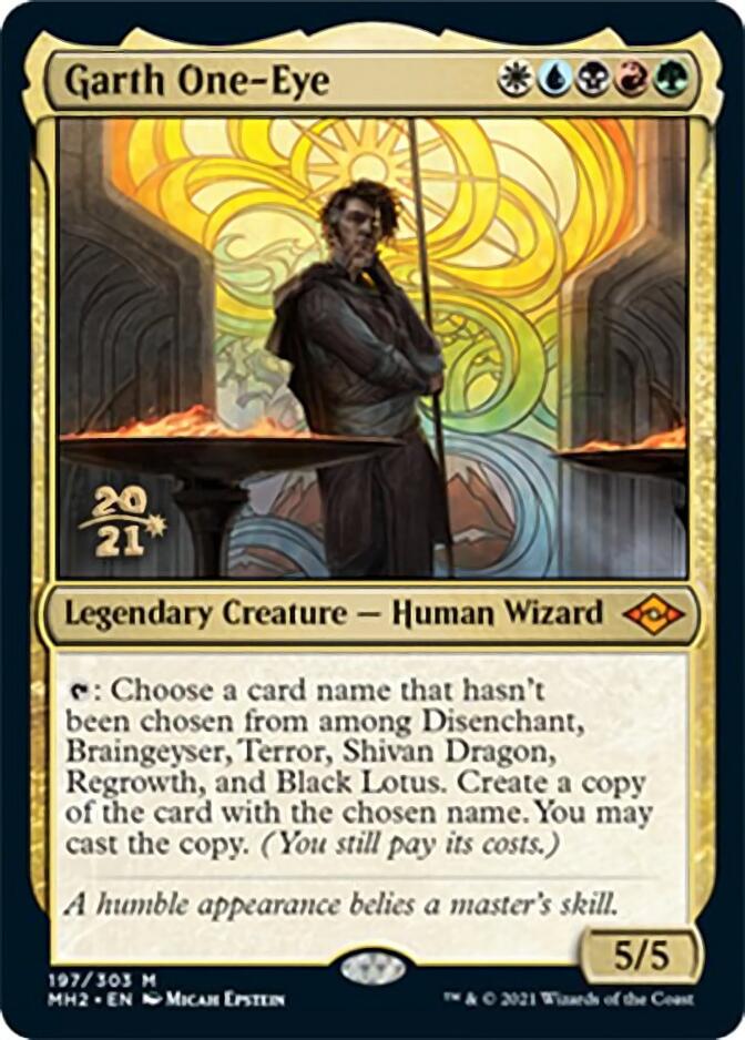 Garth One-Eye [Modern Horizons 2 Prerelease Promos] MTG Single Magic: The Gathering | Red Claw Gaming