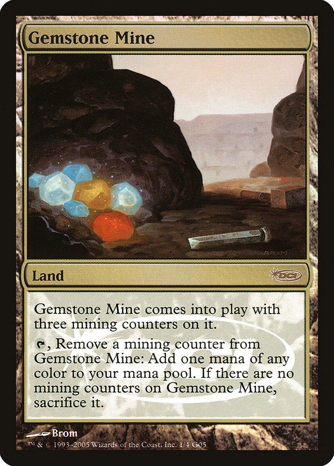 Gemstone Mine [Judge Gift Cards 2005] MTG Single Magic: The Gathering | Red Claw Gaming