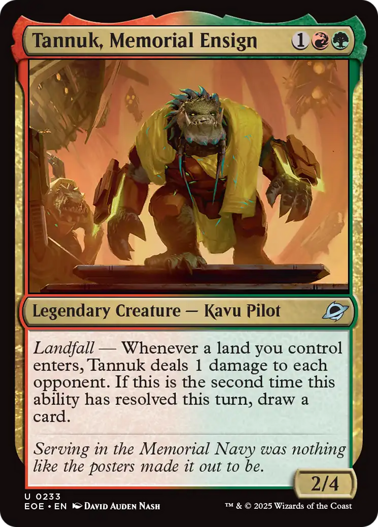 Tannuk, Memorial Ensign [Edge of Eternities] MTG Single Magic: The Gathering | Red Claw Gaming