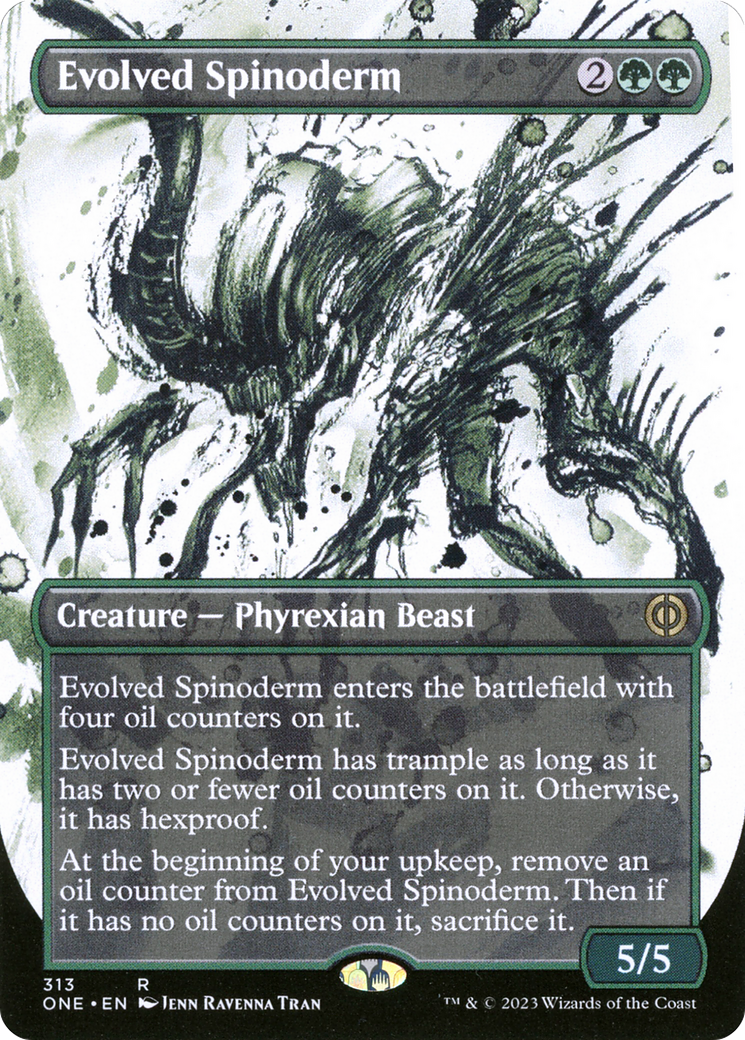 Evolved Spinoderm (Borderless Ichor) [Phyrexia: All Will Be One] MTG Single Magic: The Gathering | Red Claw Gaming