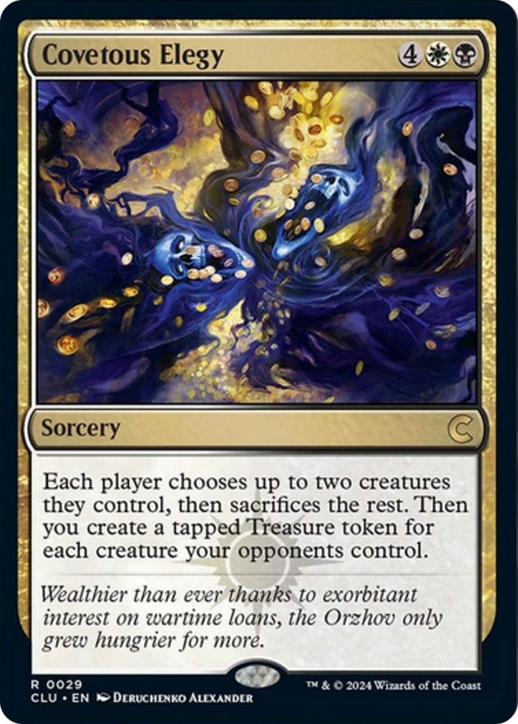 Covetous Elegy [Ravnica: Clue Edition] MTG Single Magic: The Gathering | Red Claw Gaming