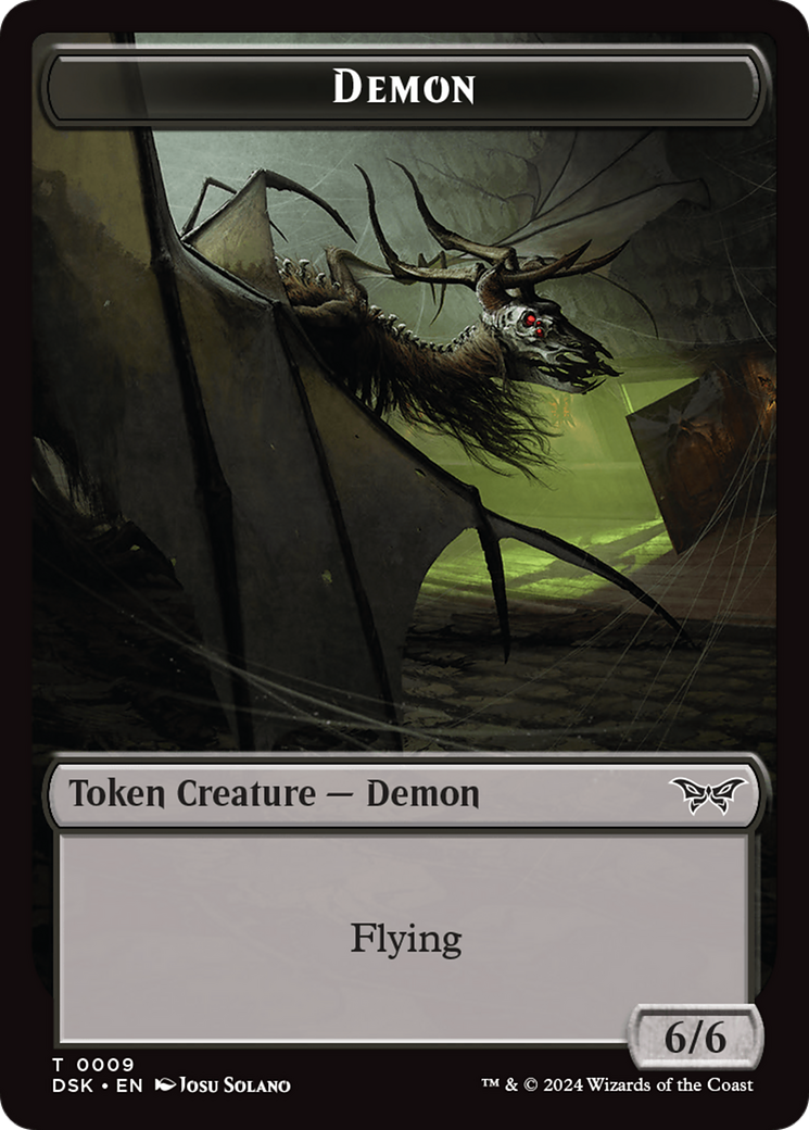 Demon Token [Duskmourn: House of Horror Tokens] MTG Single Magic: The Gathering | Red Claw Gaming