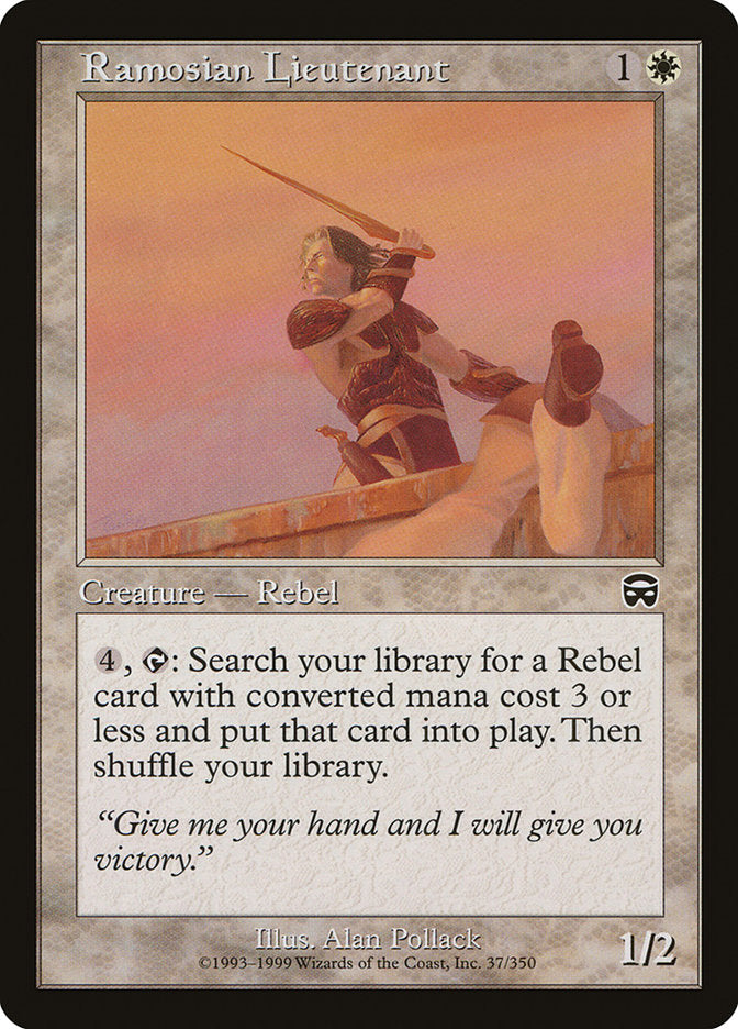 Ramosian Lieutenant [Mercadian Masques] MTG Single Magic: The Gathering | Red Claw Gaming