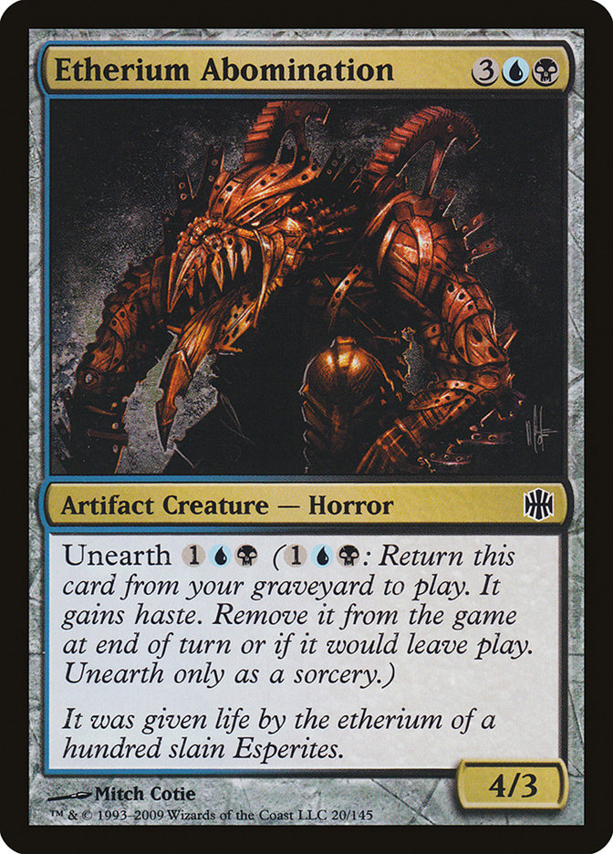 Etherium Abomination [Alara Reborn] MTG Single Magic: The Gathering | Red Claw Gaming