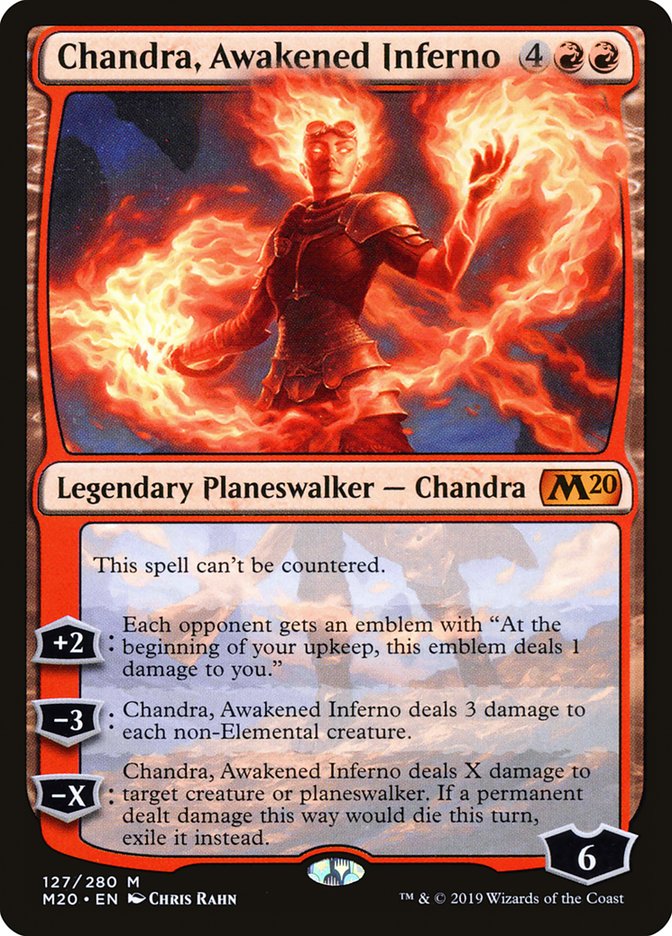 Chandra, Awakened Inferno [Core Set 2020] MTG Single Magic: The Gathering | Red Claw Gaming