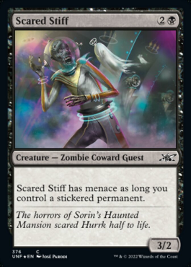 Scared Stiff (Galaxy Foil) [Unfinity] MTG Single Magic: The Gathering    | Red Claw Gaming