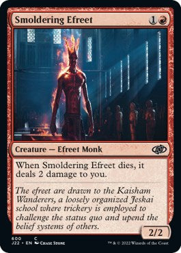 Smoldering Efreet [Jumpstart 2022] MTG Single Magic: The Gathering | Red Claw Gaming