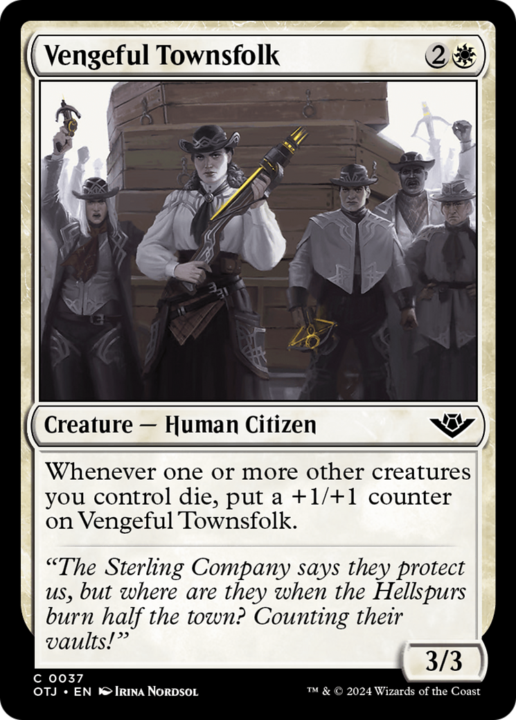 Vengeful Townsfolk [Outlaws of Thunder Junction] MTG Single Magic: The Gathering | Red Claw Gaming