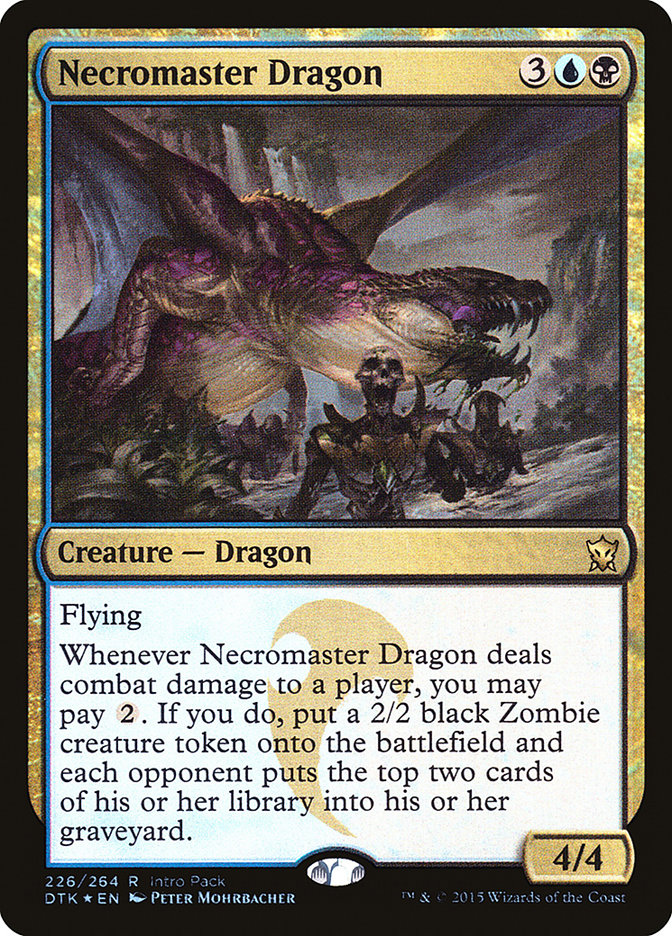 Necromaster Dragon (Intro Pack) [Dragons of Tarkir Promos] MTG Single Magic: The Gathering | Red Claw Gaming