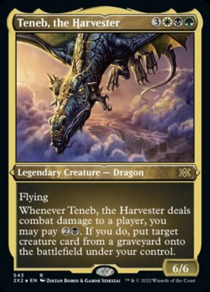 Teneb, the Harvester (Foil Etched) [Double Masters 2022] MTG Single Magic: The Gathering    | Red Claw Gaming