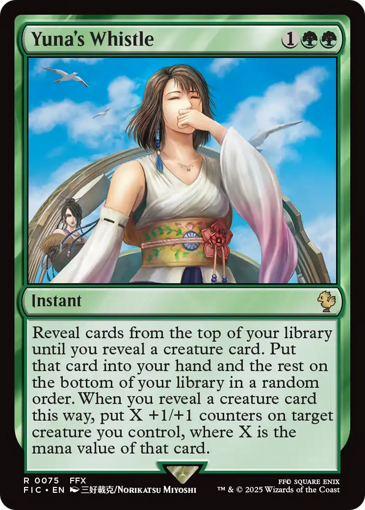Yuna's Whistle (Surge Foil) [FINAL FANTASY Commander] MTG Single Magic: The Gathering | Red Claw Gaming