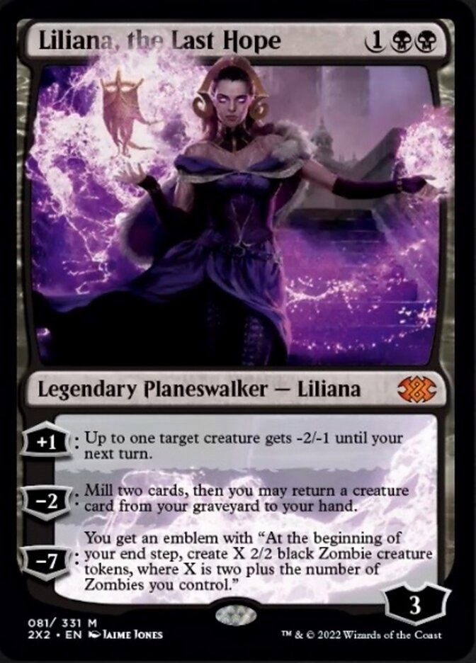 Liliana, the Last Hope [Double Masters 2022] MTG Single Magic: The Gathering    | Red Claw Gaming