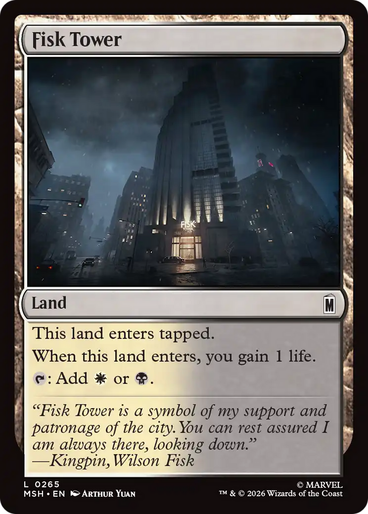 Fisk Tower [Marvel Super Heroes] MTG Single Magic: The Gathering | Red Claw Gaming