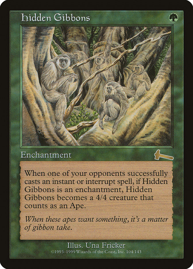 Hidden Gibbons [Urza's Legacy] MTG Single Magic: The Gathering | Red Claw Gaming