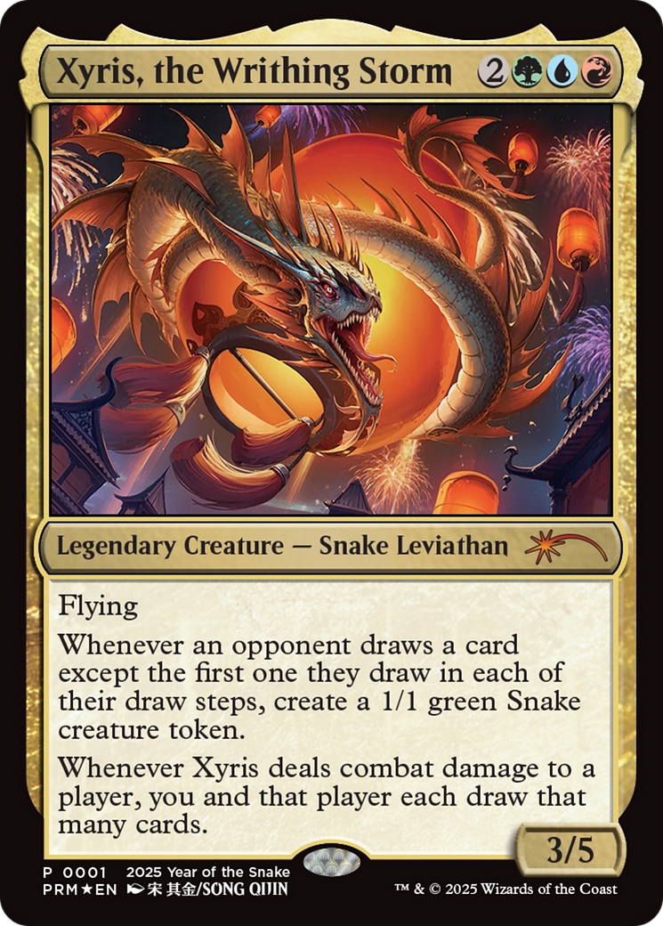 Xyris, the Writhing Storm (Year of the Snake 2025) [Standard Showdown Promos] MTG Single Magic: The Gathering | Red Claw Gaming