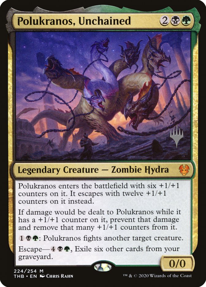 Polukranos, Unchained (Promo Pack) [Theros Beyond Death Promos] MTG Single Magic: The Gathering | Red Claw Gaming
